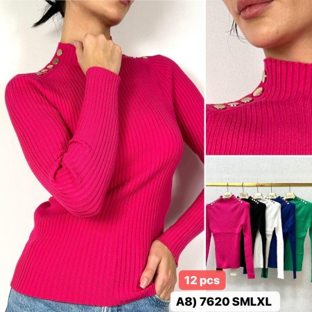 Sweter Damski Rozmiar:  S-XL Kod: A08-7620