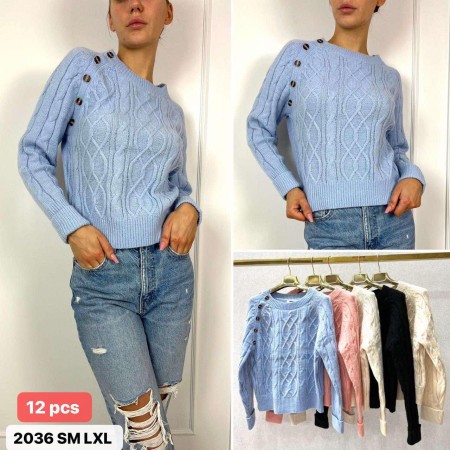 Sweter Damski Rozmiar: S/M L/XL Kod: A08-2036