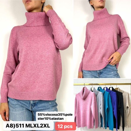 Sweter Damski Rozmiar: M/L XL/2XL Kod: A08-511