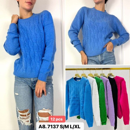 Sweter Damski Rozmiar: S/M L/XL Kod: A08-7137