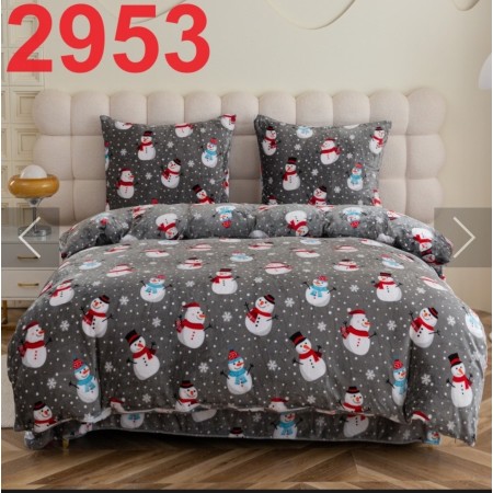 Komplet Pościeli Welur i Polar 4-częściowy Rozmiar 200X220 cm Kod SHY-2953-1