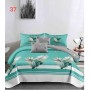 Komplet Pościeli 3D 100% Bawełna/Satyna 3-Częściowy Rozmiar: 200X220 cm Kod WS-37A