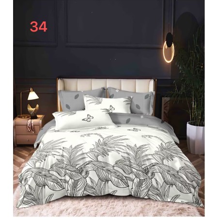 Komplet Pościeli 3D 100% Bawełna/Satyna 3-Częściowy Rozmiar: 200X220 cm Kod WS-34A