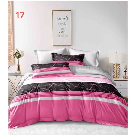 Komplet Pościeli 3D 100% Bawełna/Satyna 3-Częściowy Rozmiar: 200X220 cm Kod WS-17A