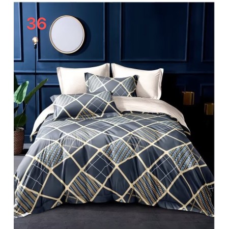 Komplet Pościeli 3D 100% Bawełna/Satyna 3-Częściowy Rozmiar: 200X220 cm Kod WS-36A