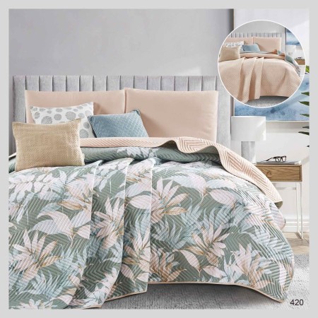 Narzuta dwustronna bawełna Rozmiar: 200x220 cm Kod 26b-420a