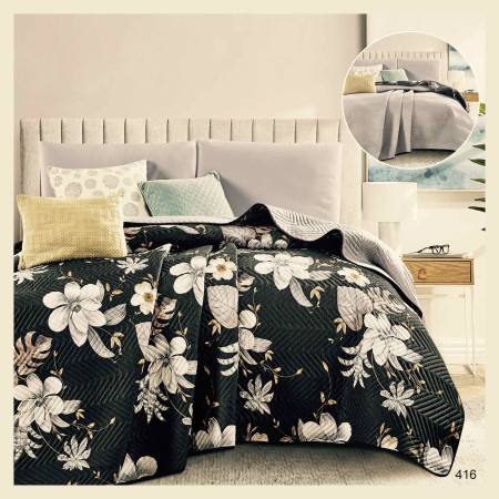 Narzuta dwustronna bawełna Rozmiar: 200x220 cm Kod 26b-416a