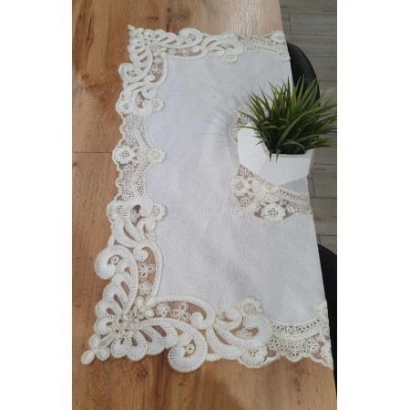 Bieżnik z gipiura BIAŁY 40X150 NL-032j