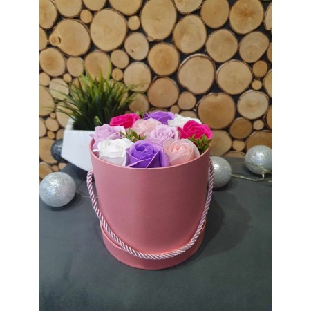 Flower box pachnący mydlany bukiet Kod: 6GD-14