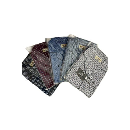 Flanelowa Piżama Męska Rozpinana Plus Size Formax Rozmiar: 4XL-5XL