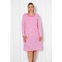 Bawełniana Koszula Nocna Plus Size LaPenna Kod: 14041 Rozm : XL-4XL