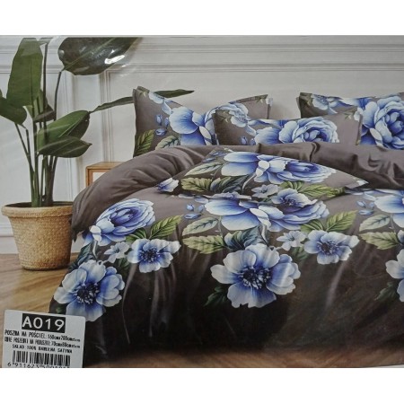 Komplet Pościeli 3D 100% bawełna satyna 26B-A019 4 cz 160/200