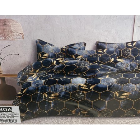 Komplet Pościeli 3D 100% bawełna satyna 26B-806 4 cz 160/200