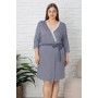 Szlafrok Damski z Wiskozy Plus Size CCN Cocoon Kod: V 1400 SAB Rozm. XL-3XL