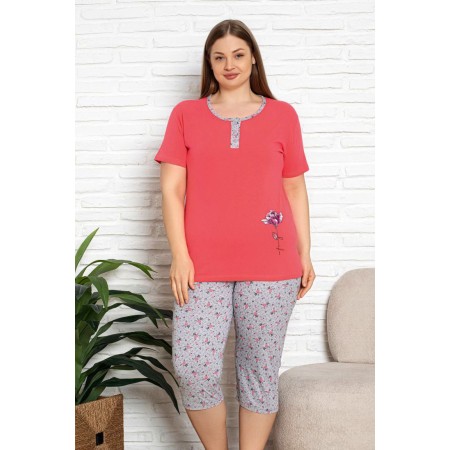 Bawełniana Piżama Damska Plus Size Christina Kod: 2325 Rozm: XL-4XL