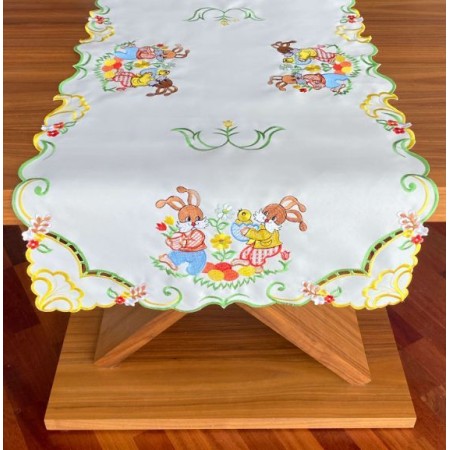 Bieżnik Wielkanocny 60x120 cm BIAŁY Kod: DA-E2403j