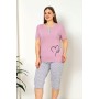 Bawełniana Piżama Damska Plus Size Christina Kod: 2306 Rozm: XL-4XL
