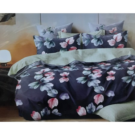 Komplet Pościeli 3D 100% Bawełna/Satyna 4-Częściowy Rozmiar: 200X220 cm KOD:H32-16