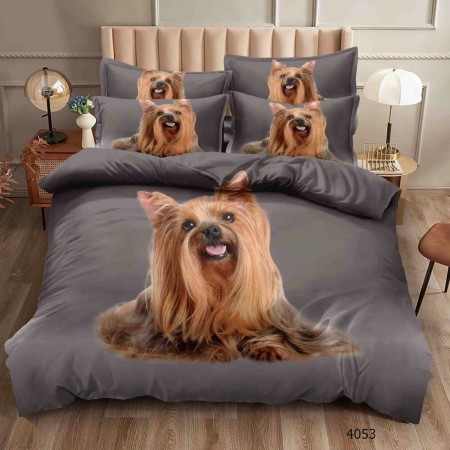 Komplet Pościeli 3D 100% Bawełna/Satyna 4-Częściowy Rozmiar: 160X200 cm Kod: GGV-28
