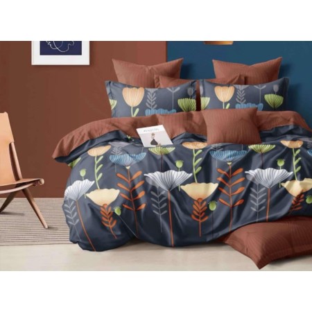 Komplet Pościeli 3D 100% Bawełna/Satyna 4-Częściowy Rozmiar: 200X220 cm Kod: ACC-12