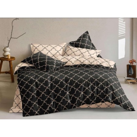 Komplet Pościeli 3D 100% Bawełna/Satyna 4-Częściowy Rozmiar: 200X220 cm Kod: ACC-13