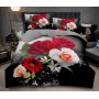 Komplet Pościeli 3D 100% Bawełna/Satyna 4-Częściowy Rozmiar: 200X220 cm Kod: ABB-19