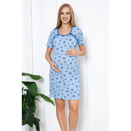 Bawełniana Koszula dla Kobiet Karmiących LaPenna Kod: 21288 Rozm: M-2XL