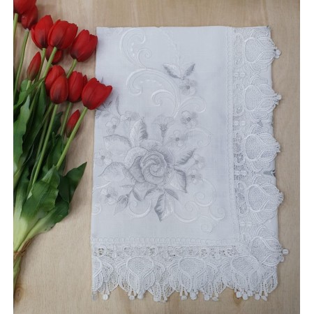Bieżnik haftowany 85X85 cm Kod: YM81433