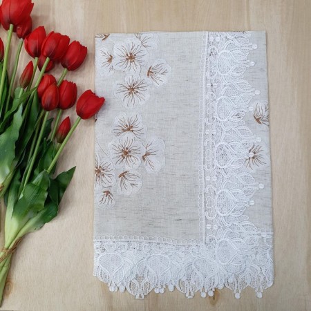 Bieżnik haftowany 85X85 cm Kod: YM30324