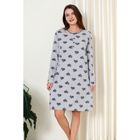 Bawełniana Damska Koszula Nocna Christina Kod: 3027 Roz. M-2XL