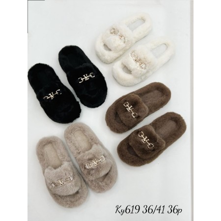 Kapcie damskie 37-41 MT-619 MIX 4 KOLOR