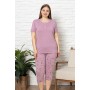 Bawełniana Piżama Damska Plus Size LaPenna 14335 Rozm : XL-4XL