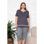 Piżama Damska z Wiskozy Plus Size Cocoon Secret Kod: V 604 KK Rozm. XL-3XL
