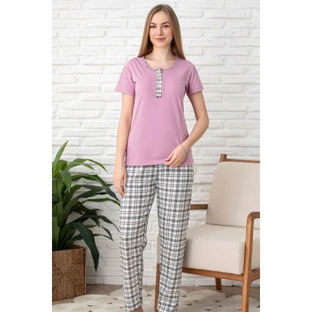 Bawełniana Piżama Damska Christina Kod: 1083 Rozmiar : M-2XL