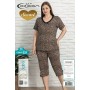 Piżama Damska z Wiskozy Plus Size Cocoon Secret Kod: V 221 KK Rozm. XL-3XL