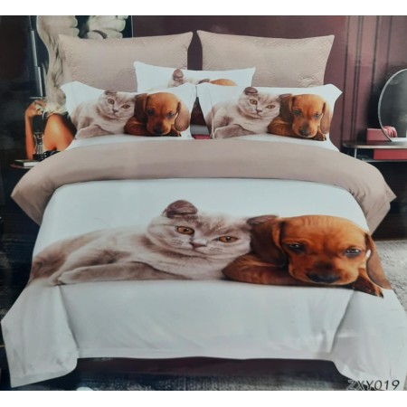 Komplet Pościeli 5D 4-Częściowy Rozmiar: 200x220 cm STAN FAKTYCZNY  Kod LNN-89