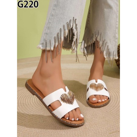 Klapki Rozmiar: 36-41 Kod G220 KOLOR WHITE