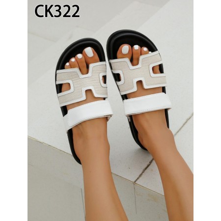 Klapki Rozmiar: 36-41 Kod CK322 KOLOR WHITE