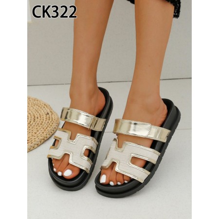 Klapki Rozmiar: 36-41 Kod CK322 KOLOR GOLD
