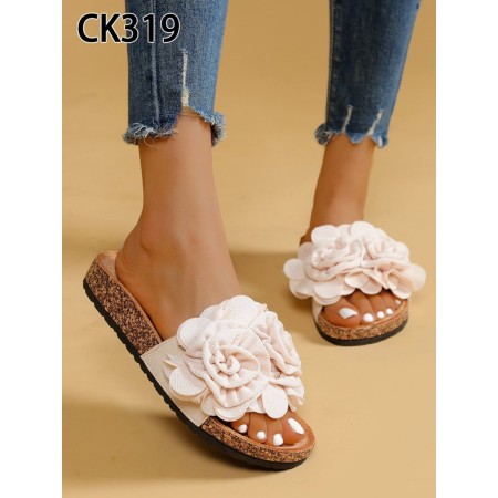 Klapki Rozmiar: 36-41 Kod CK319 KOLOR BEIGE