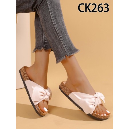 Klapki Rozmiar: 36-41 Kod CK263 KOLOR BEIGE