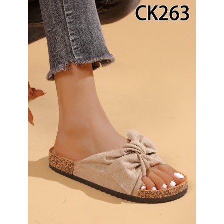 Klapki Rozmiar: 36-41 Kod CK263 KOLOR KHAKI