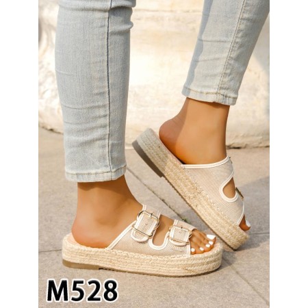 Klapki Rozmiar: 36-41 Kod M528 KOLOR BEIGE