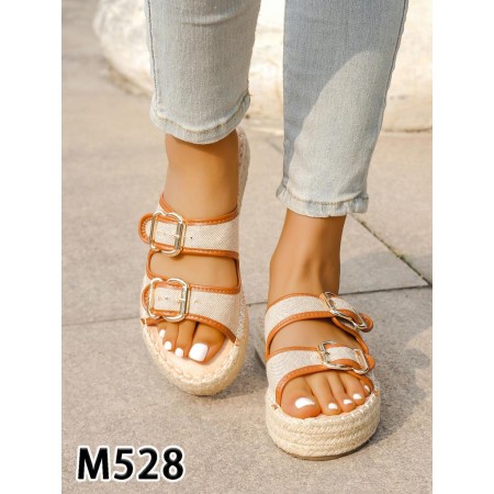 Klapki Rozmiar: 36-41 Kod M528 KOLOR KHAKI