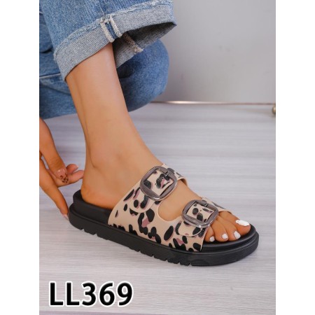 Klapki Rozmiar: 36-41 Kod LL369 KOLOR LEOPARD