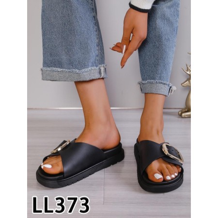 Klapki Rozmiar: 36-41 Kod LL373 KOLOR BLACK
