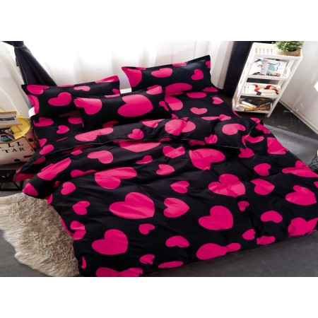 Komplet Pościeli 3D 100% Bawełna/Satyna 4-Częściowy Rozmiar: 160X200 cm Kod: KK-1