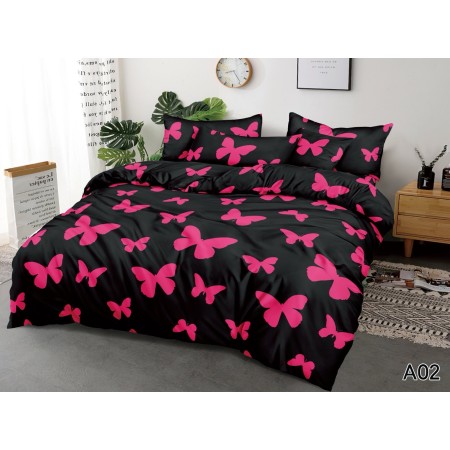 Komplet Pościeli 3D 100% Bawełna/Satyna 4-Częściowy Rozmiar: 160X200 cm Kod: KK-6