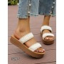 Klapki Rozmiar: 36-41 Kod PS37 KOLOR BEIGE