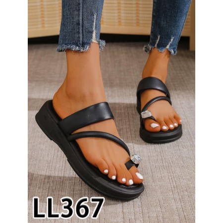 Klapki Rozmiar: 36-41 Kod LL367 KOLOR BLACK